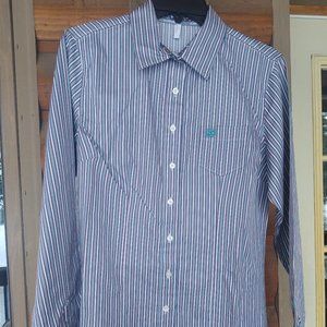 CINCH Striped Button Down Long Sleeve L